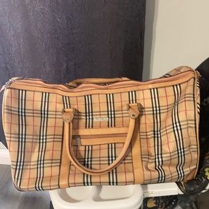 Burberry duffel bag